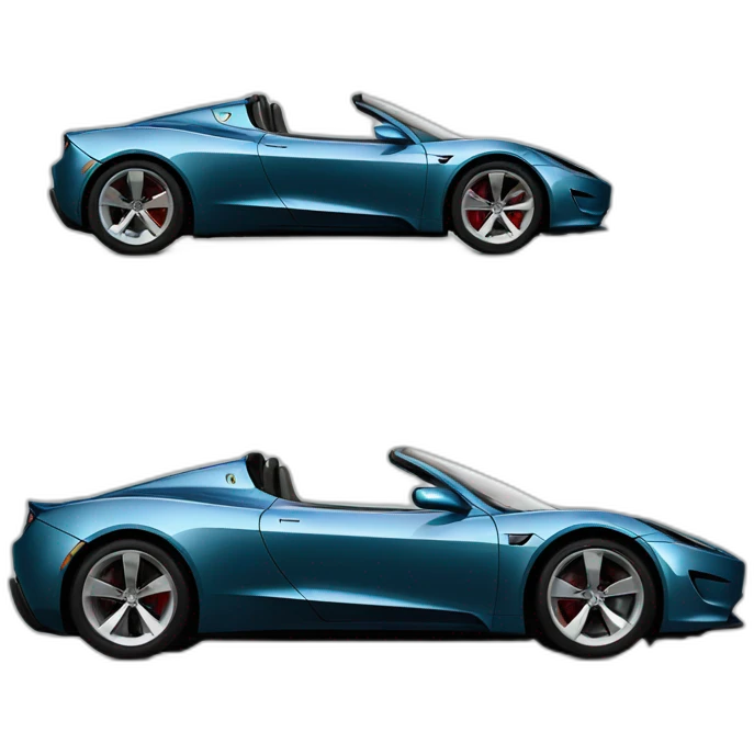 Tesla roadster emoji