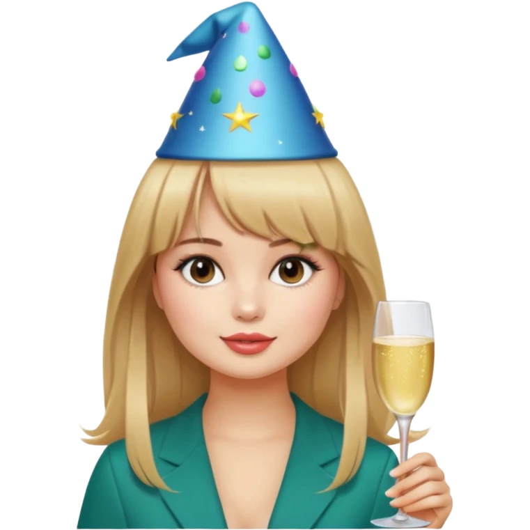 Debby Ryan (straight bangs) in the Big City emoji