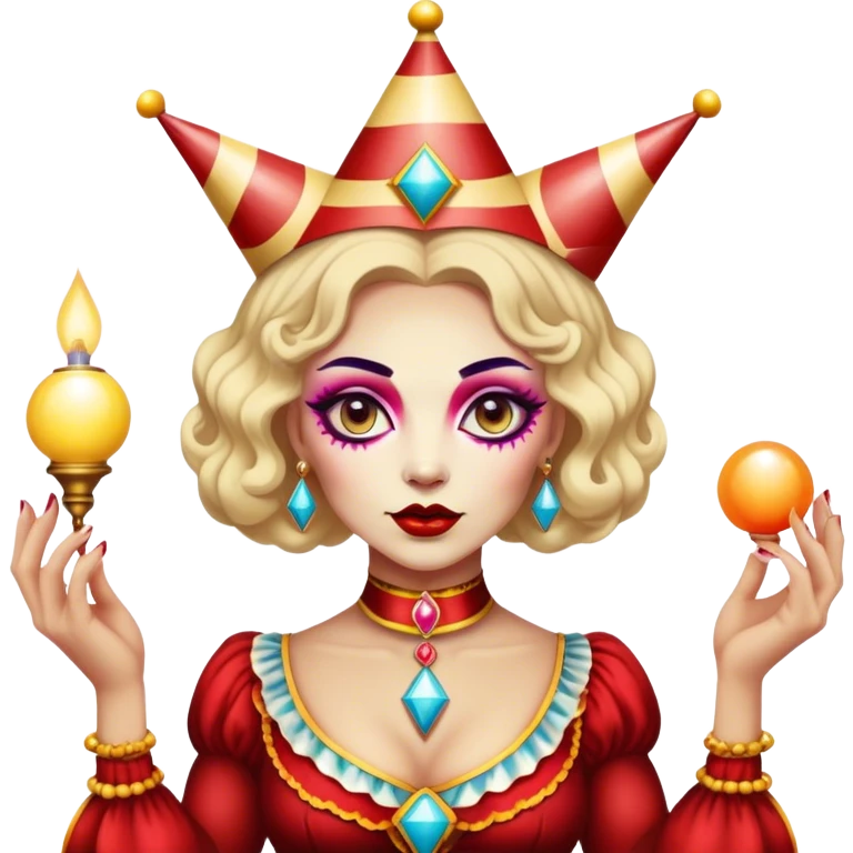 Vintage circus psychic emoji