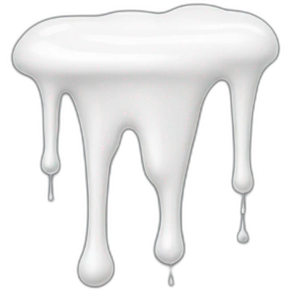 white glue drip emoji