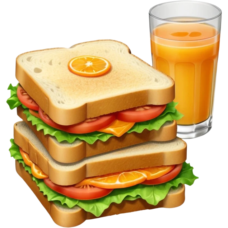 sandwiche and juice emoji
