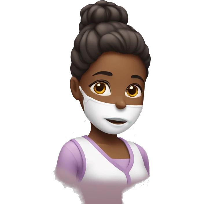 Girl with lotion emoji