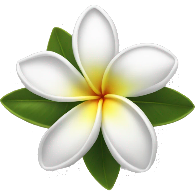 frangipani white emoji