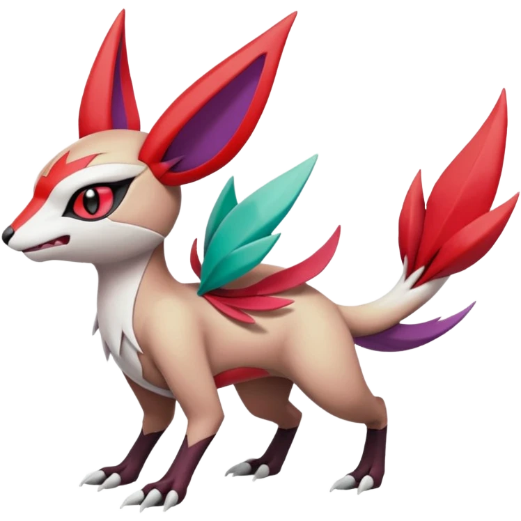 Meloetta-Noivern-Zangoose-Pokémon-Fakémon-creature emoji