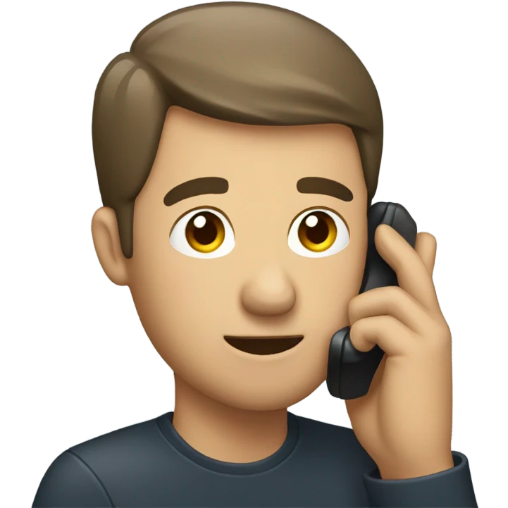 Man holding phone to his ear emoji