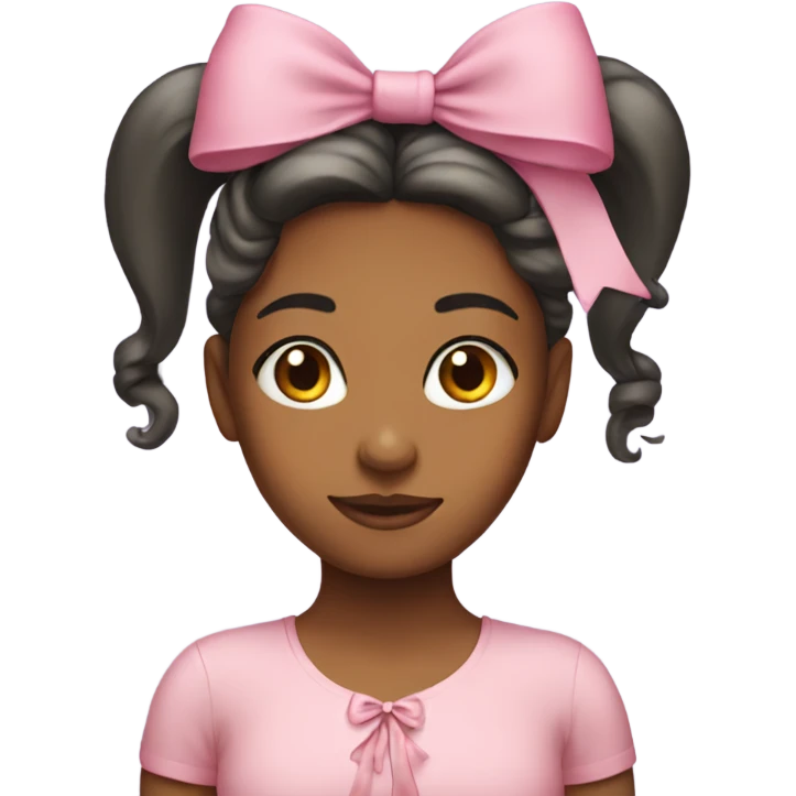 girl with bow in her hair emoji