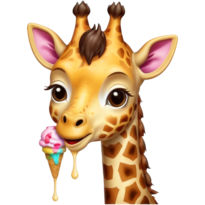 Giraffe with Ice Creams
Baby giraffe with melting ice cream


 emoji
