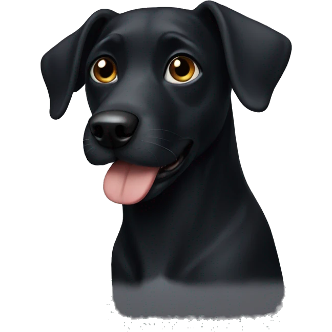 black dog emoji