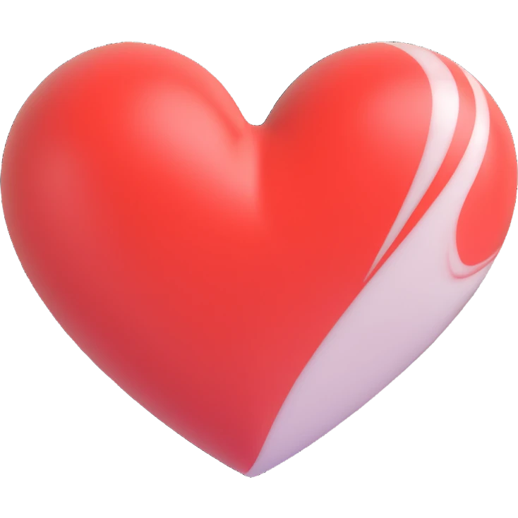 marble heart emoji