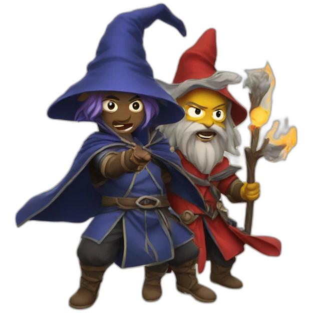 wizards fighting emoji
