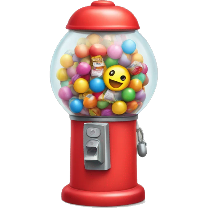 Kid stuck in gumball machine emoji
