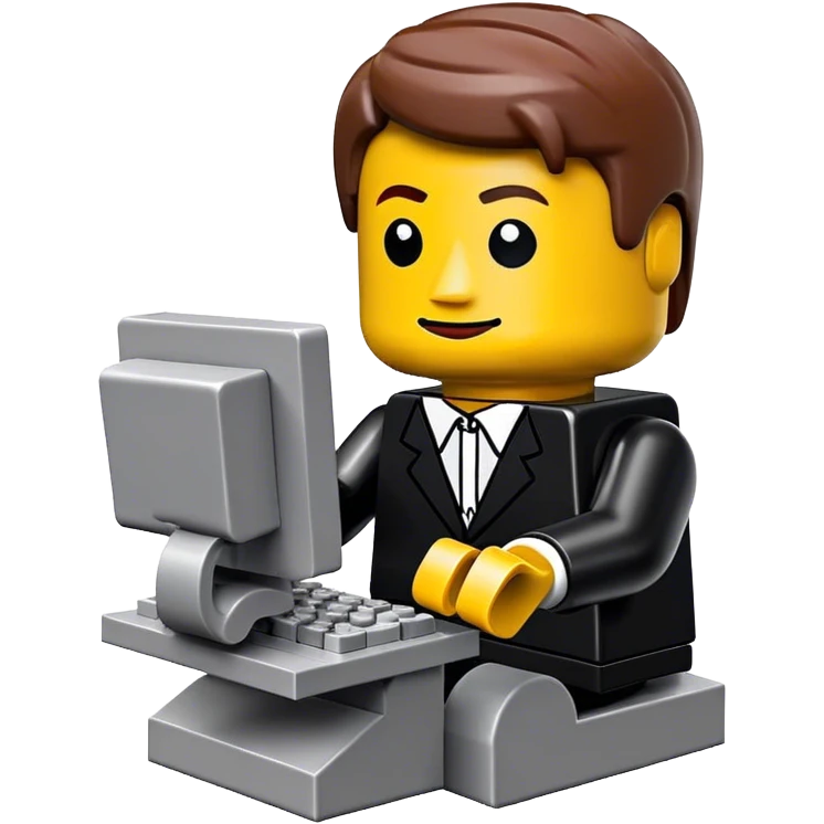 lego homme informaticien emoji