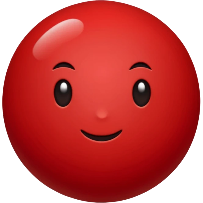 Very dark Red point without face emoji