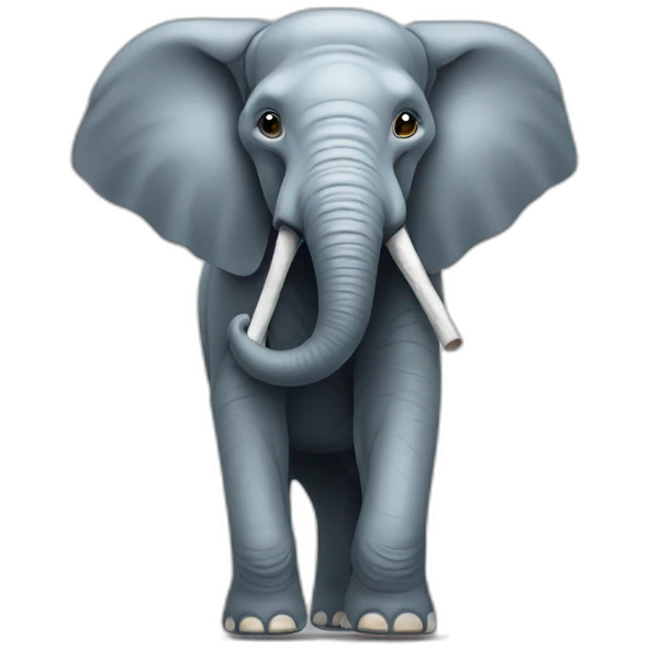 elephant with cane emoji