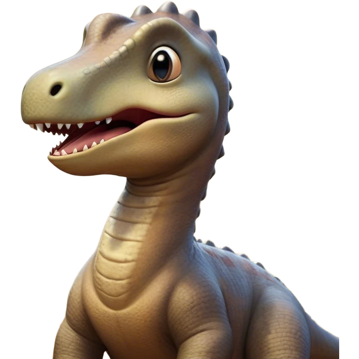 Cinematic Cute Yawning Brachiosaurus Portrait Emoji, Head tilted slightly with a dramatic, wide-open yawn, showcasing a gently drooping long neck and a small head with sleepy, half-closed eyes, set against a massive, textured body in warm earth tones, Simplified yet irresistibly adorable features, highly detailed, glowing with a soft, cozy golden glow, high shine, relaxed yet expressive, stylized with a dash of whimsical ancient charm, soft glowing outline, capturing the essence of a drowsy yet affectionate Brachiosaurus that appears ready to stretch and yawn its way out of the screen! emoji