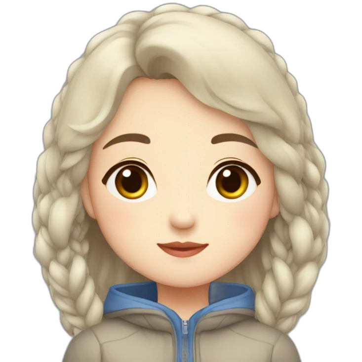 Yakutian cute girl emoji