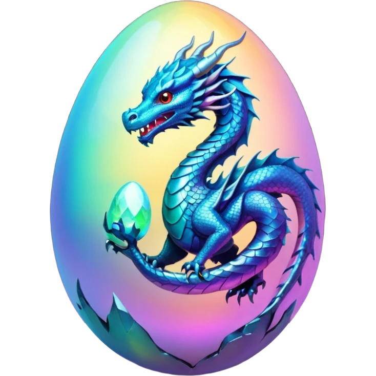 asian mythical egg dragon emoji