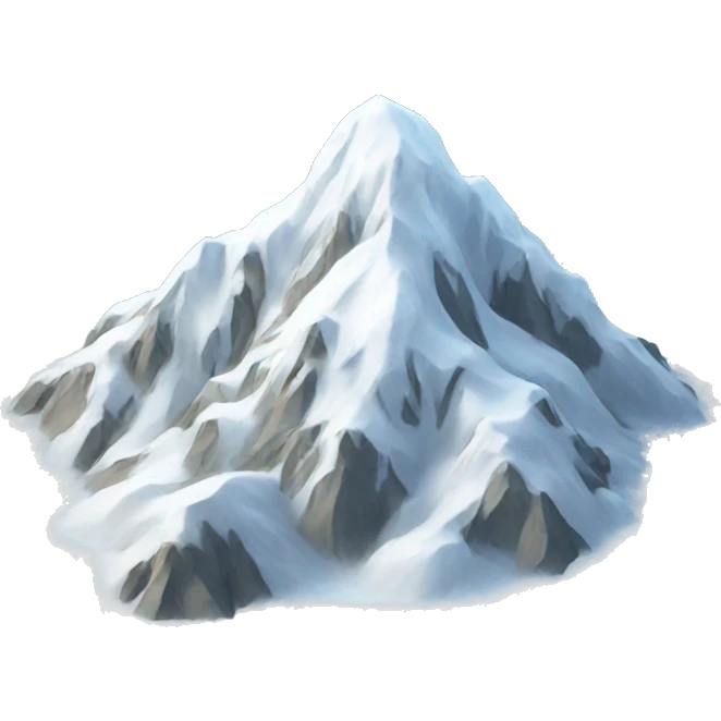 Snow mountain emoji