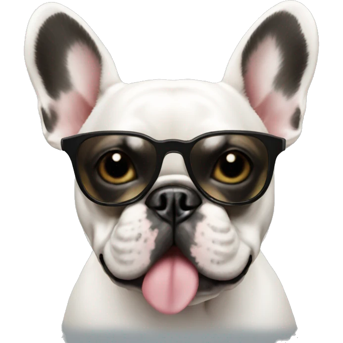 French bulldog with Sunglasses  emoji