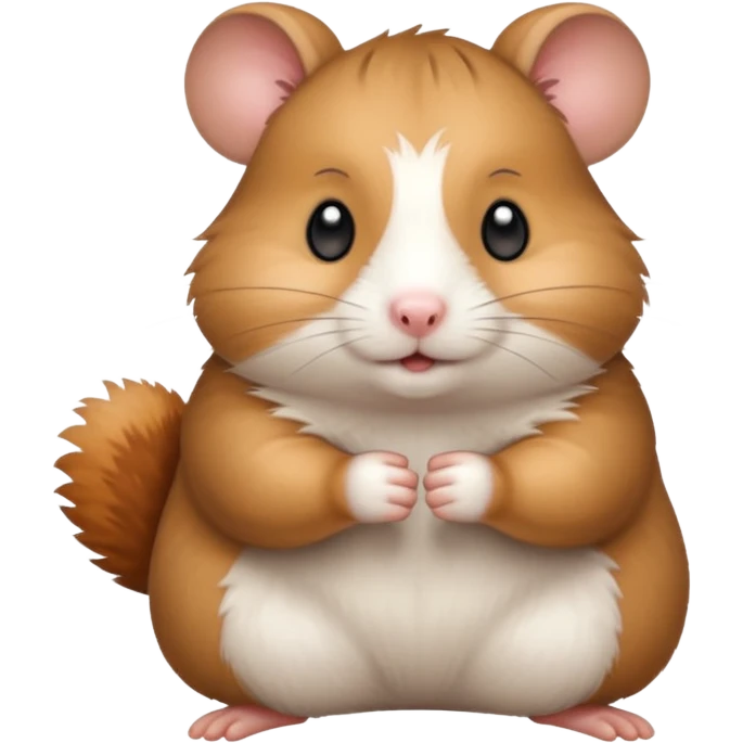 Hamster with a centre finger emoji