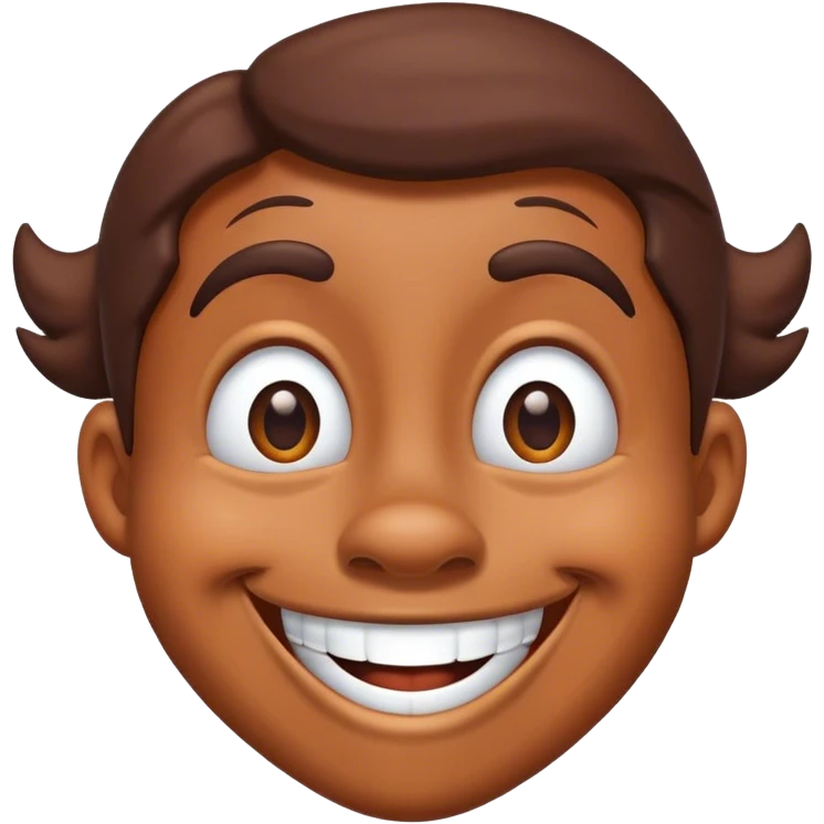 Goofy smiling emoji