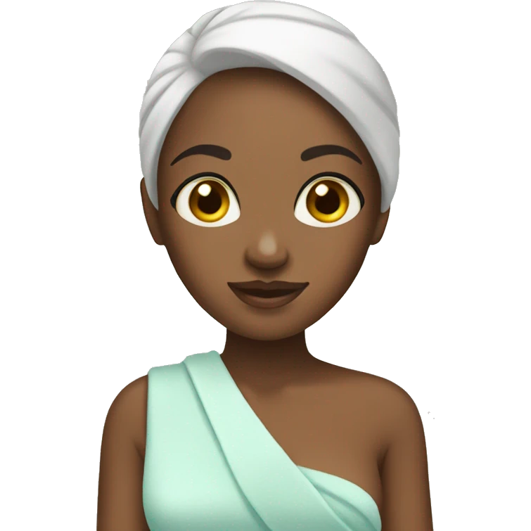 Girl on spa day emoji