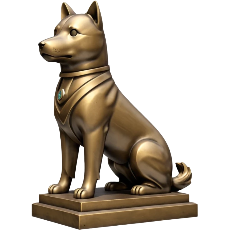 Shibuya Hachiko statue emoji