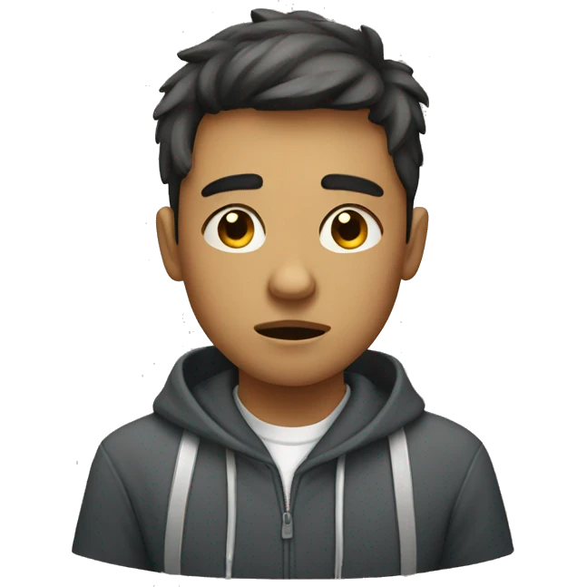 Sleepy student emoji