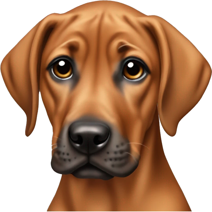 Please create a female Rhodesian Ridgeback puppy emoji
