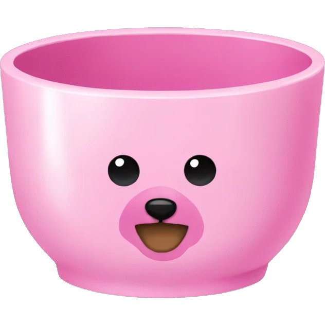Pink pet bowl emoji