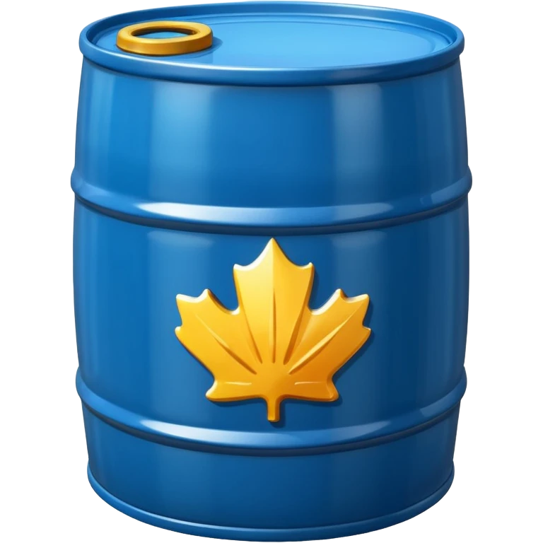 generate a realistic metal petroleum products barrel without rust emoji