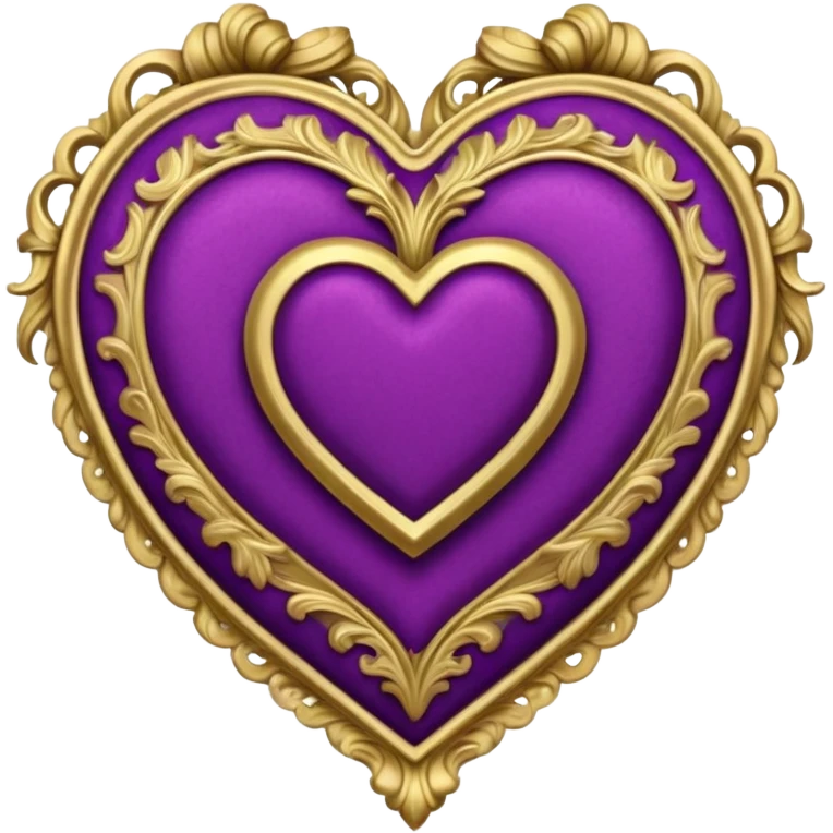 rococo regency purple heart emoji