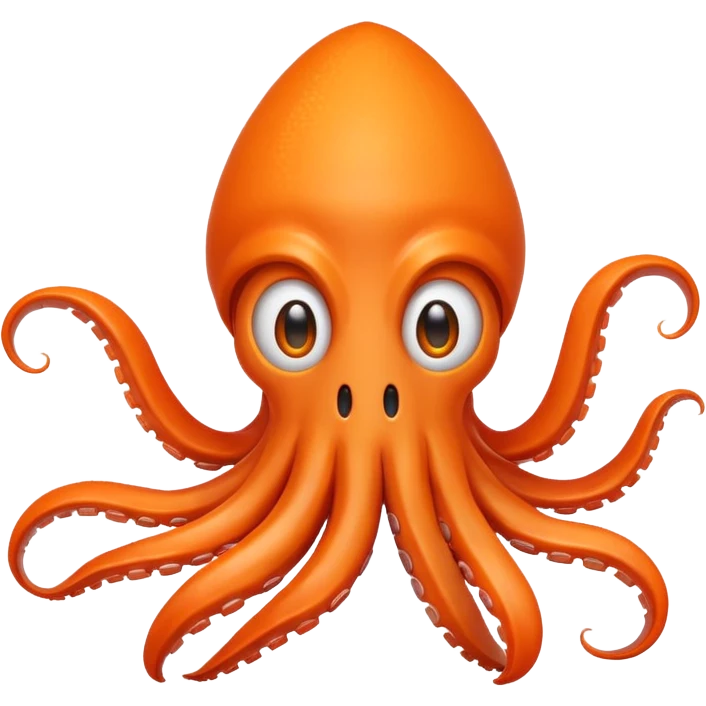 Confused squid that also has a smiley face emoji