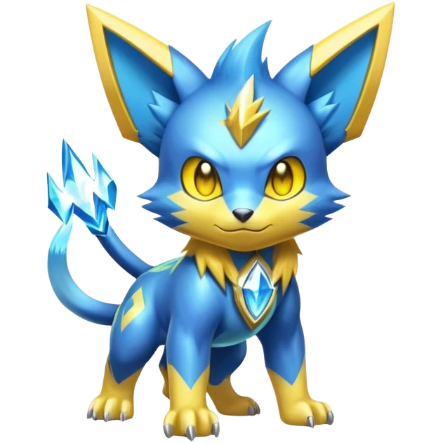  Shiny Sparkly Electric Cool Epic Shinx-Manectric-Fakémon-creature emoji