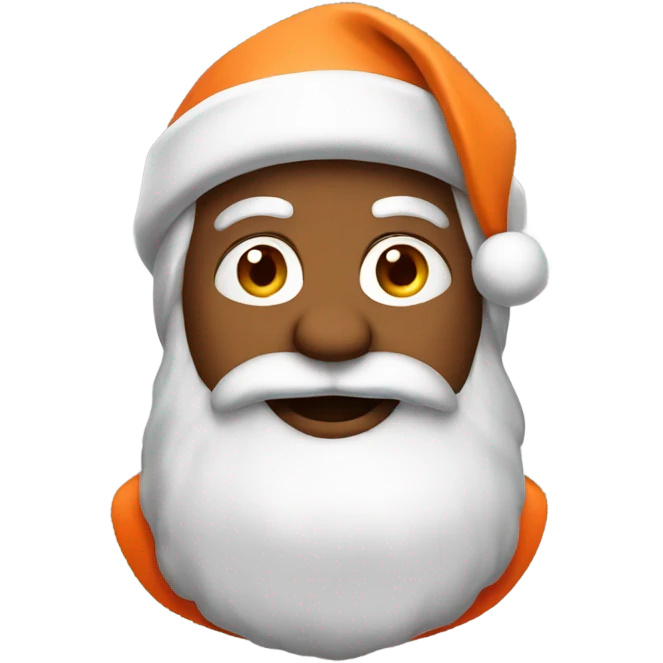 Santa in an orange suit emoji