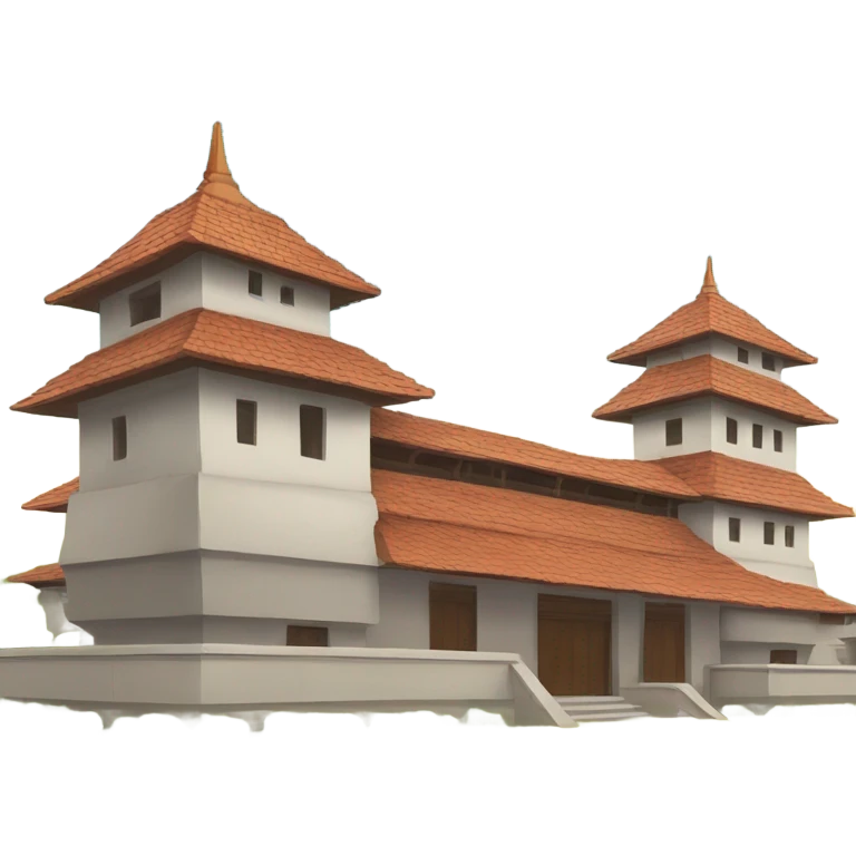 Ashram next to motorway emoji