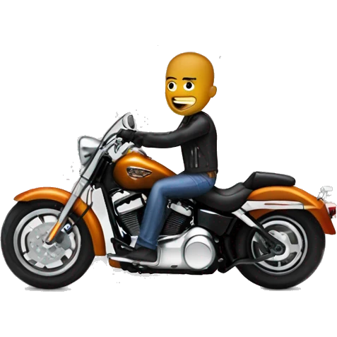 Someone on a Harley Davidson  emoji