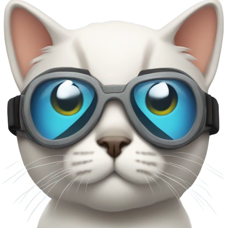 Cat with goggles emoji