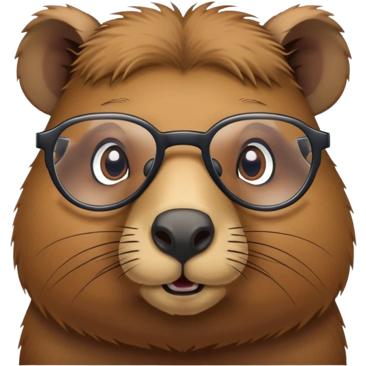 capybara with glasses emoji
