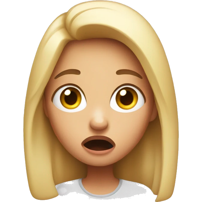 girl in shock emoji
