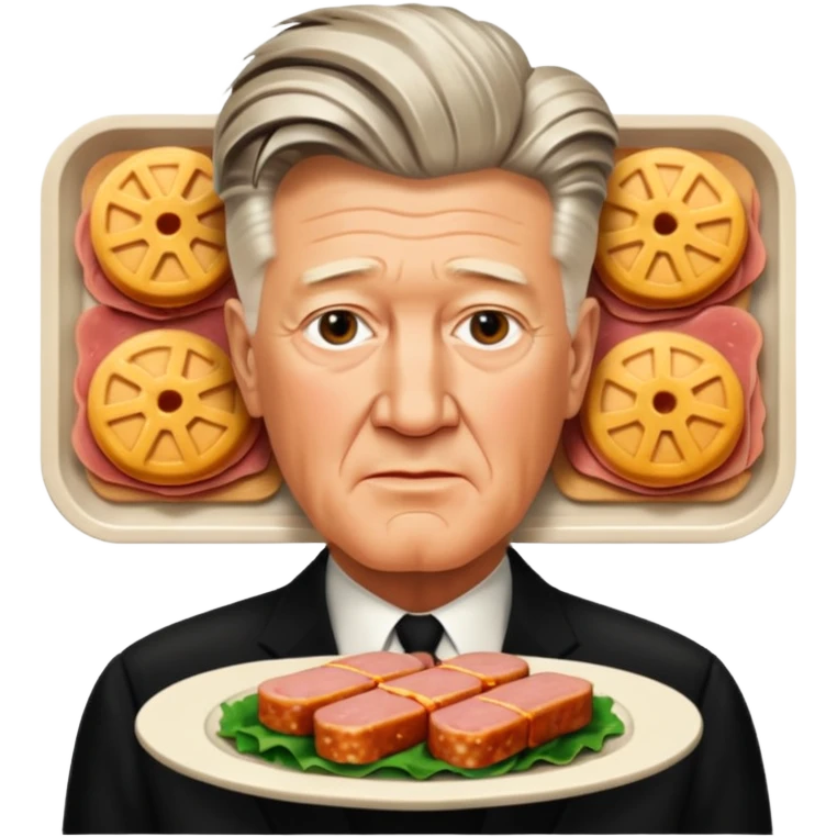 David Lynch with a SPAM dinner emoji