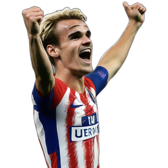 Griezmann qui fait une célébration de buts emoji