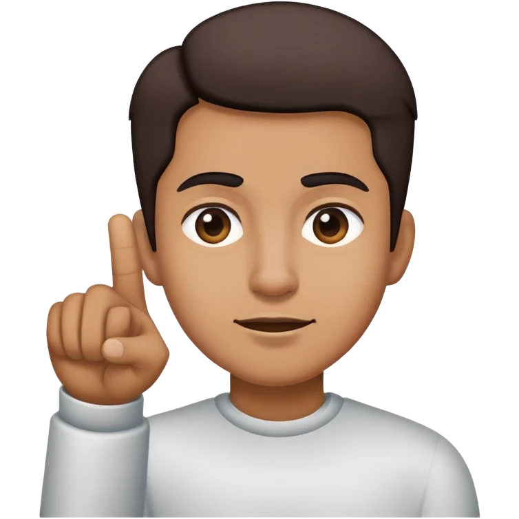 person pointing to the left and squinting  emoji