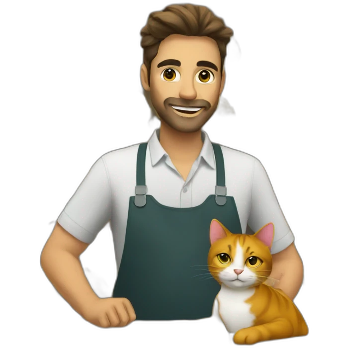 Trader with a cat emoji