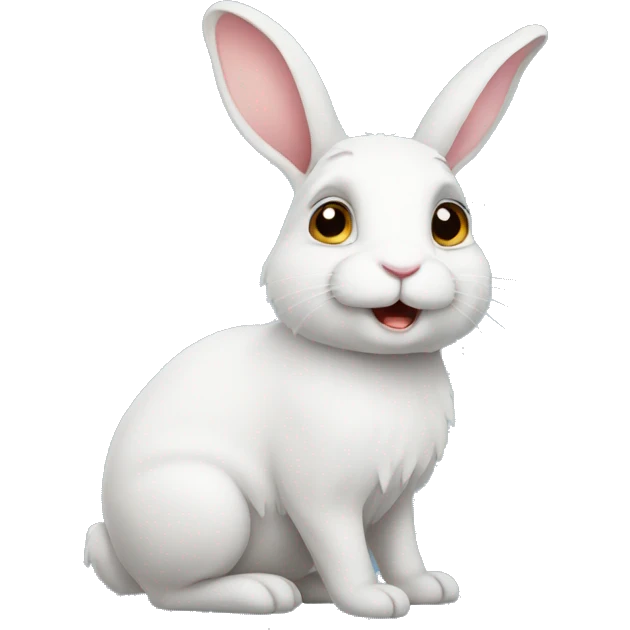 A rabbit emoji