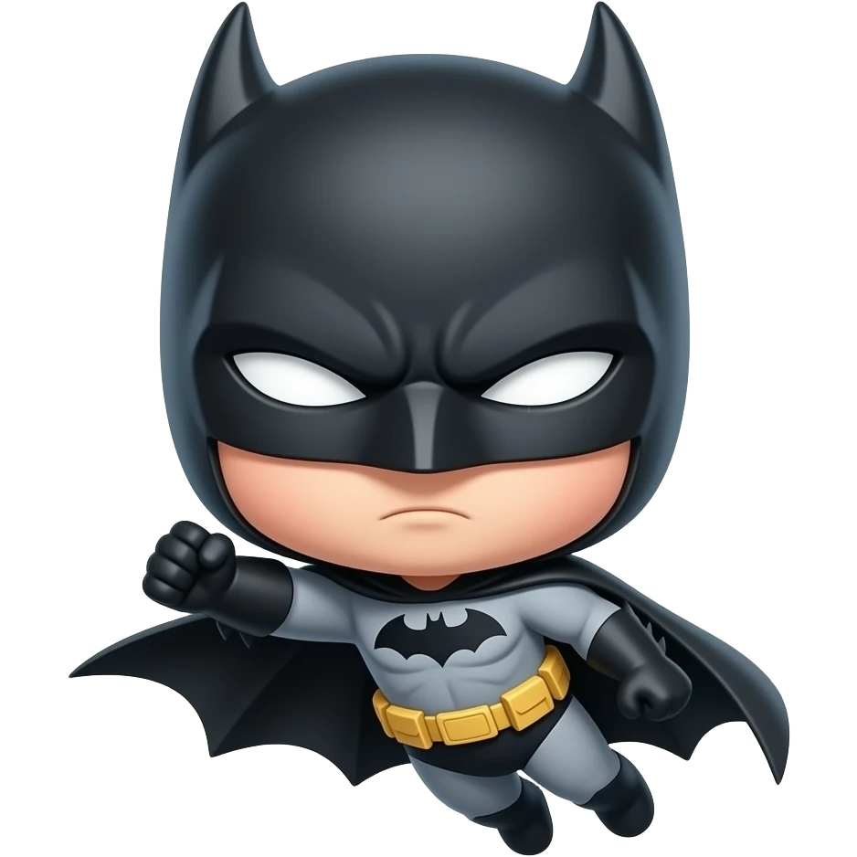 batman chibi flying emoji