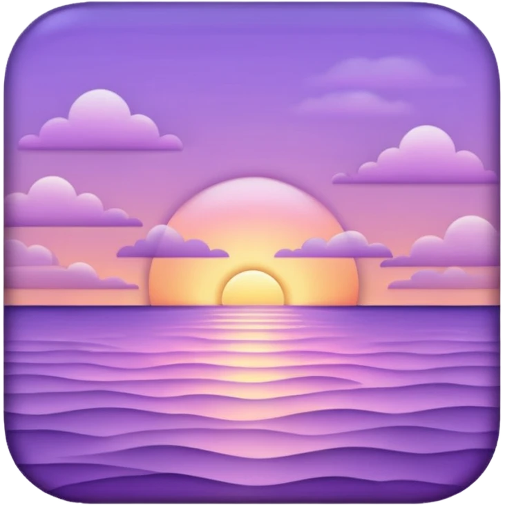 Lilac sunset emoji