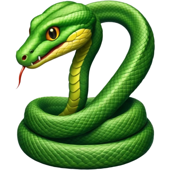 Snake tweeting emoji