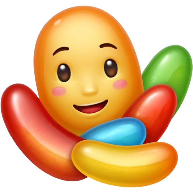 Jelly bean emoji