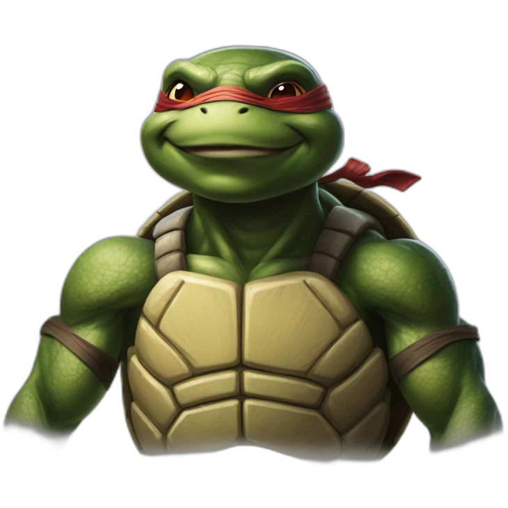 ninja turtle hyper realistic emoji